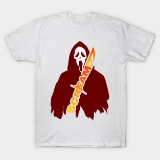 scream VI  (Scream 6)  scary horror movie graphic design by ironpalette T-Shirt